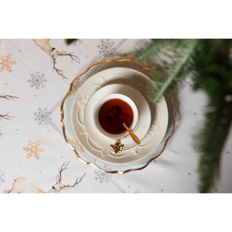 "Tea Flower" metal spoon