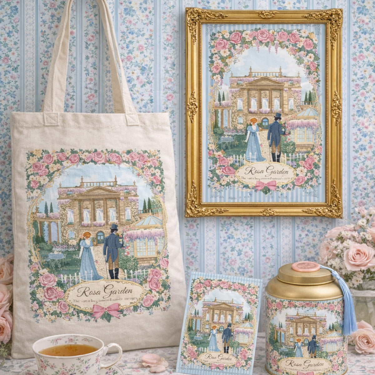 Affiche A4 Rosa Garden - by Mademoiselle