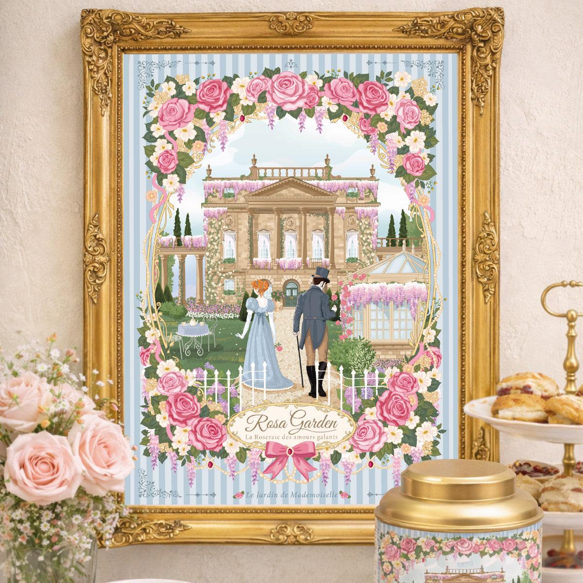 Affiche A4 Rosa Garden - by Mademoiselle