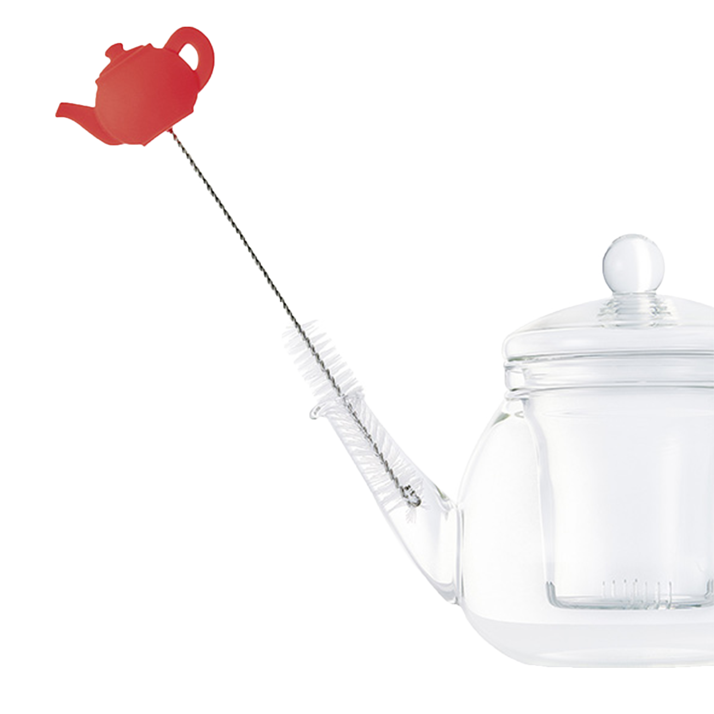 Teapot cleaning brush