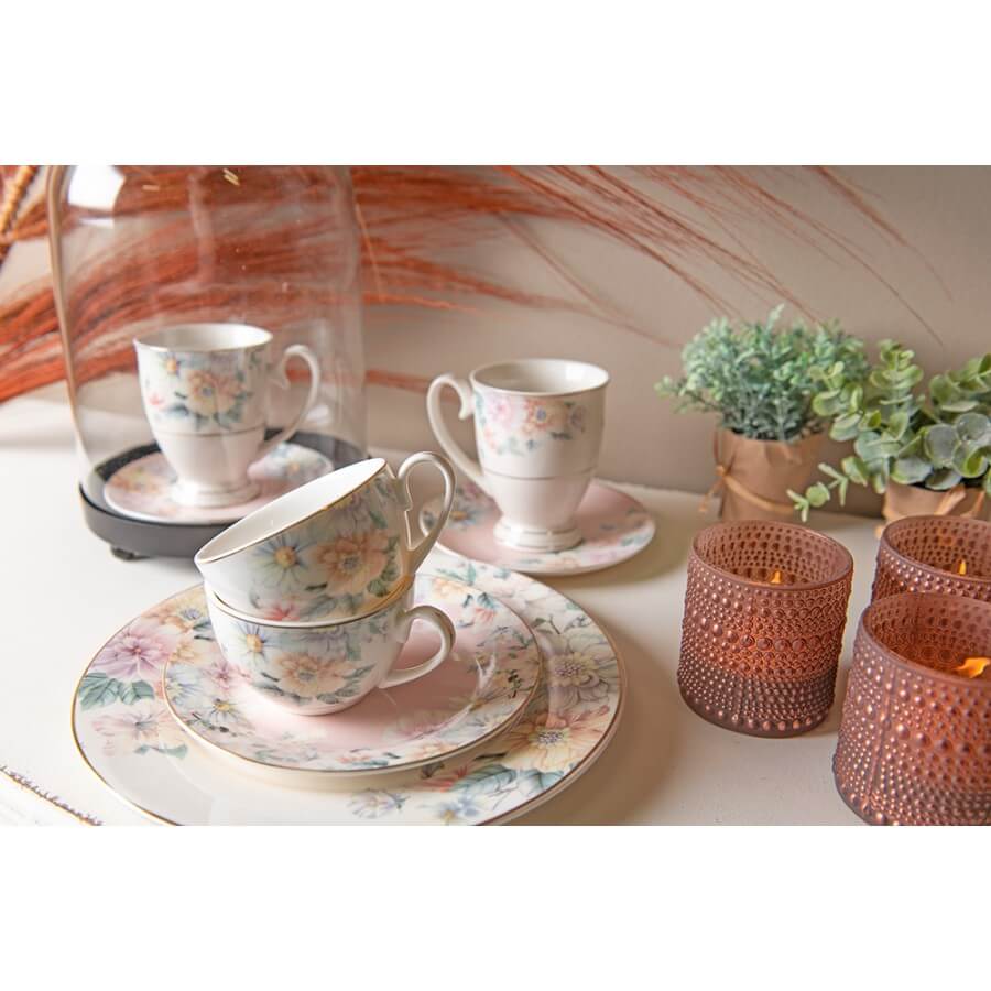 Mug en porcelaine 300 ml Fleurs d&