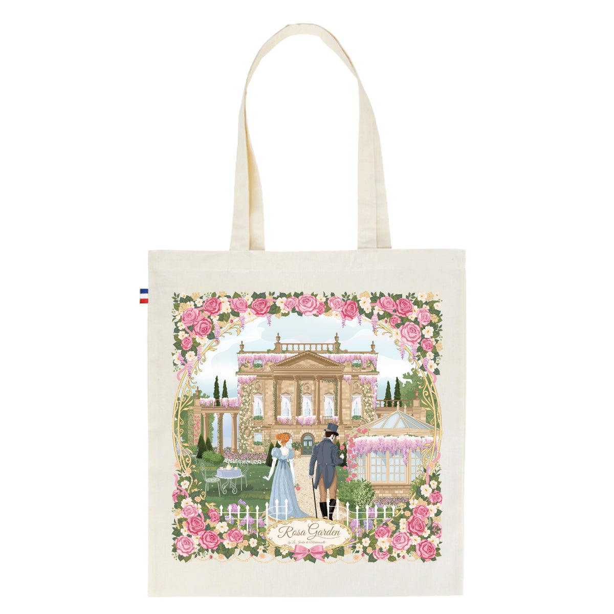 Tote bag "Rosa Garden" - by Mademoiselle