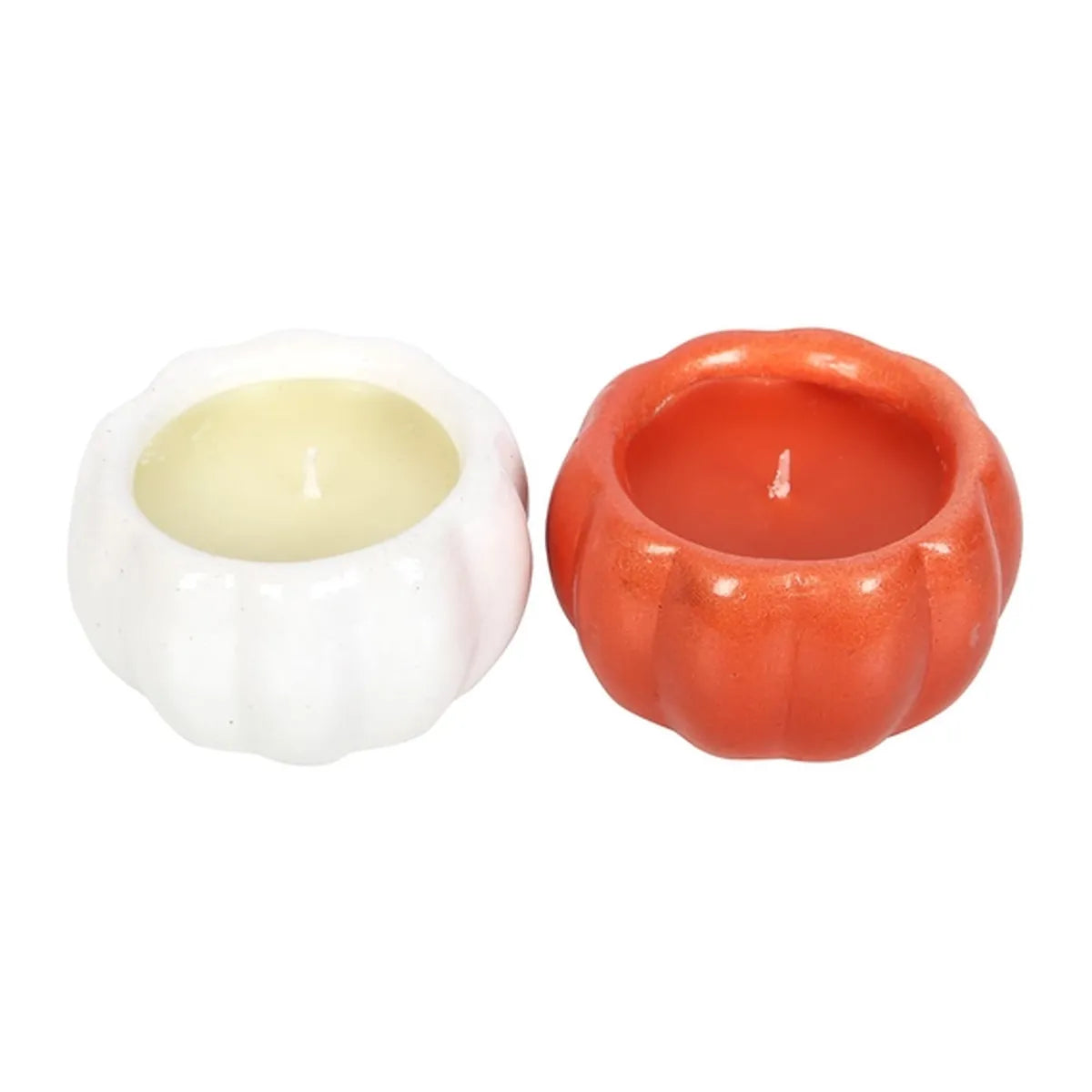 Bougie parfumée à la citrouille (blanche ou orange)