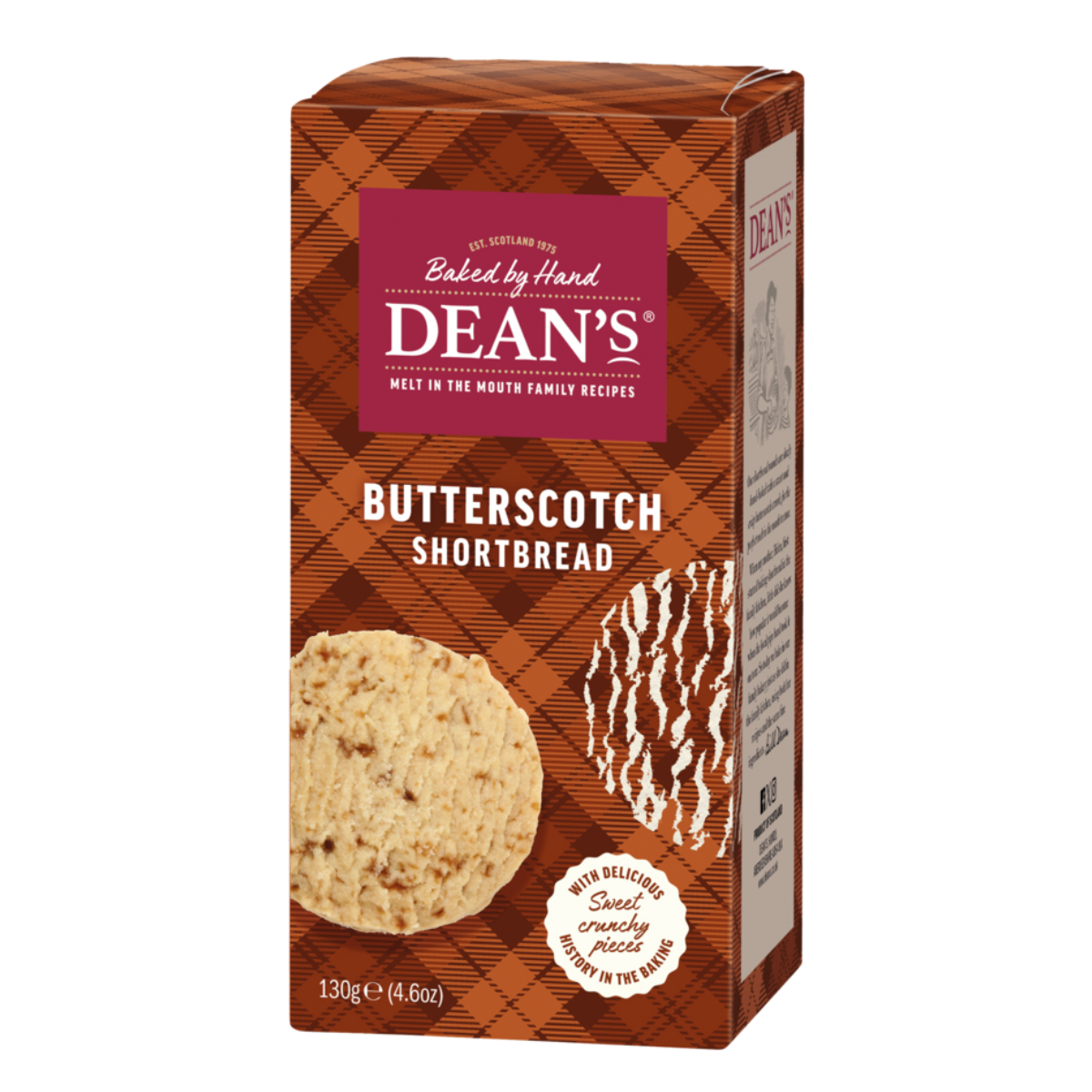 Shortbreads ronds au caramel écossais fabriqués en Écosse (130g)