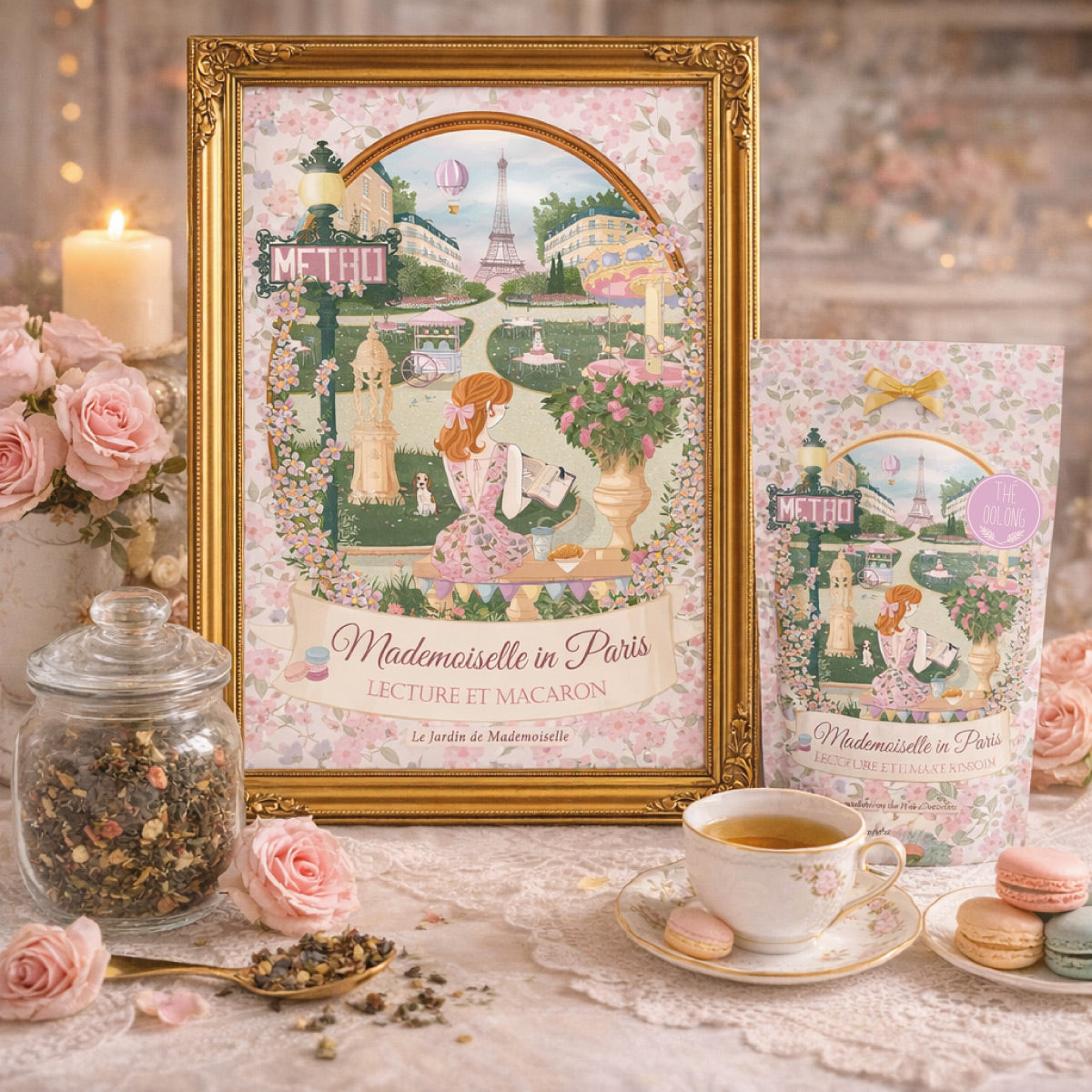 Affiche A4 Mademoiselle in Paris - by Mademoiselle