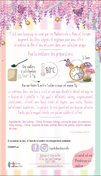 Thé Oolong Bouton de Clochette