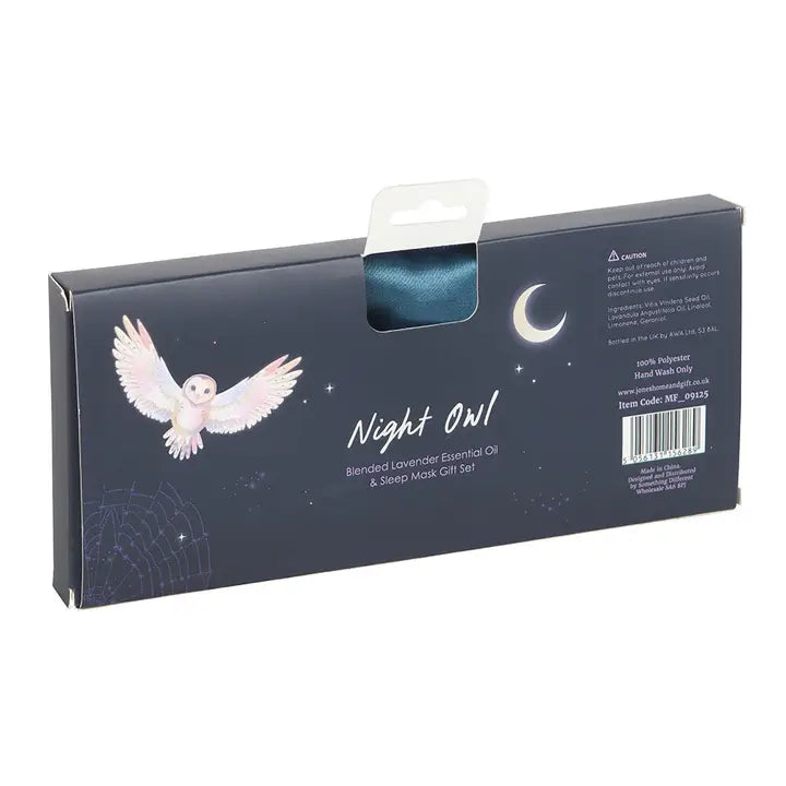 Masque de sommeil et huile essentielle de lavande "Night Owl"