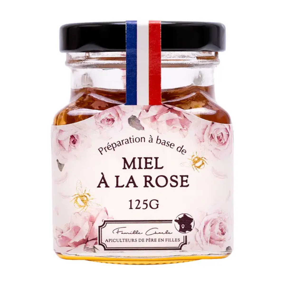 Miel infusé à la rose (125 g)