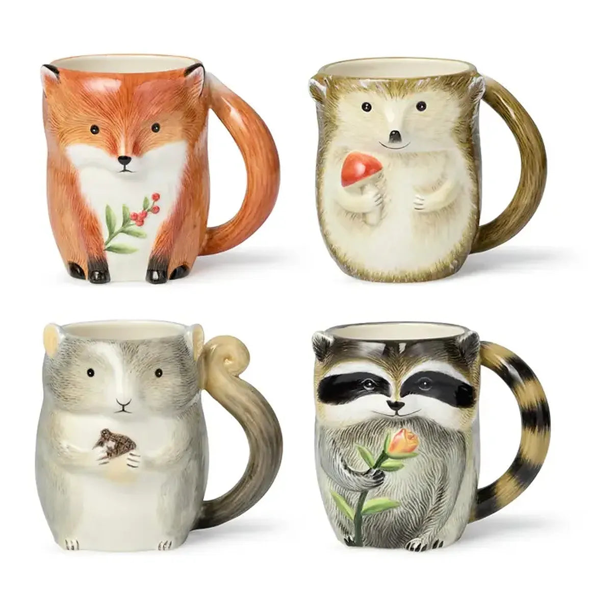 Mug 3D en faïence "Petits animaux des Bois" (470 ml)