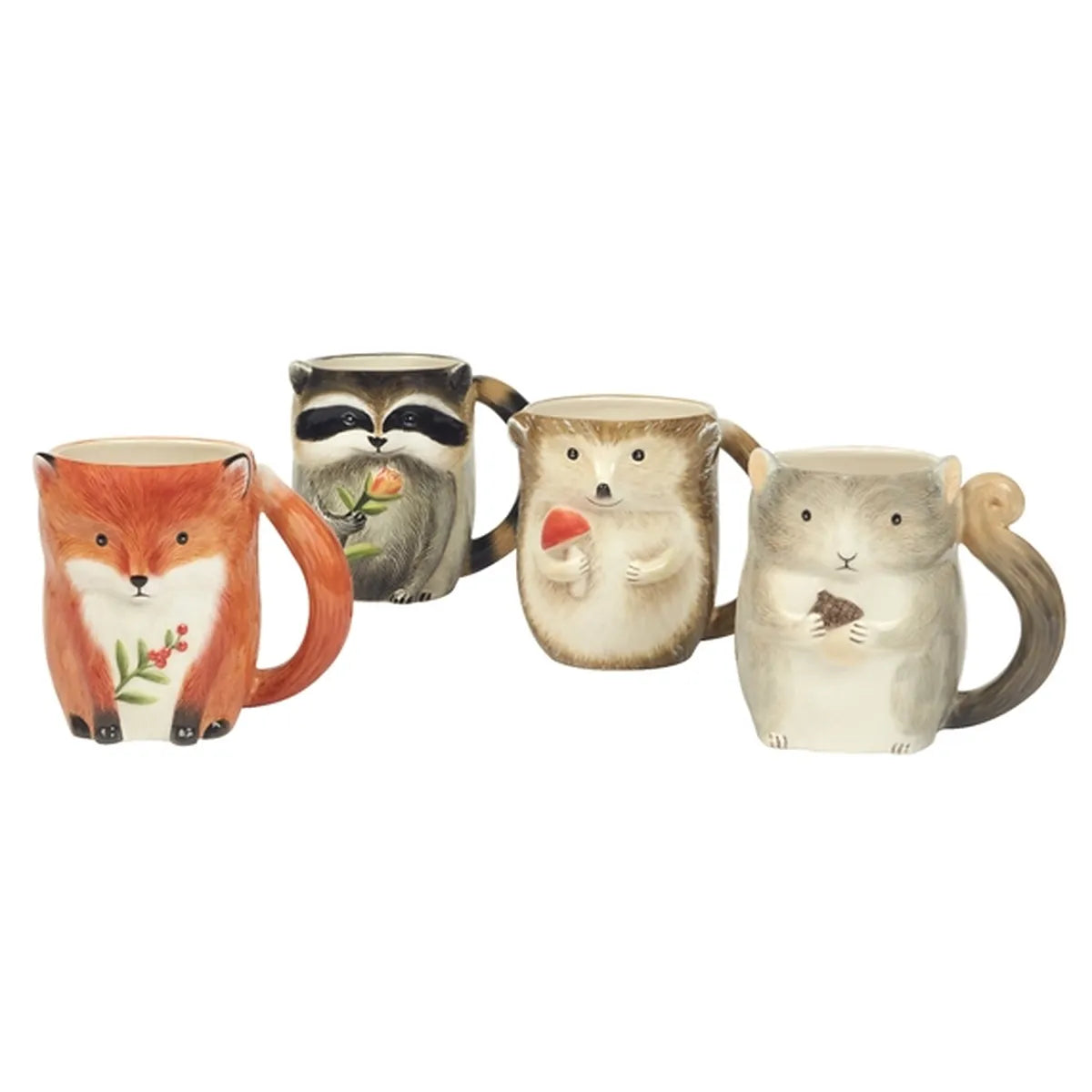 Mug 3D en faïence "Petits animaux des Bois" (470 ml)