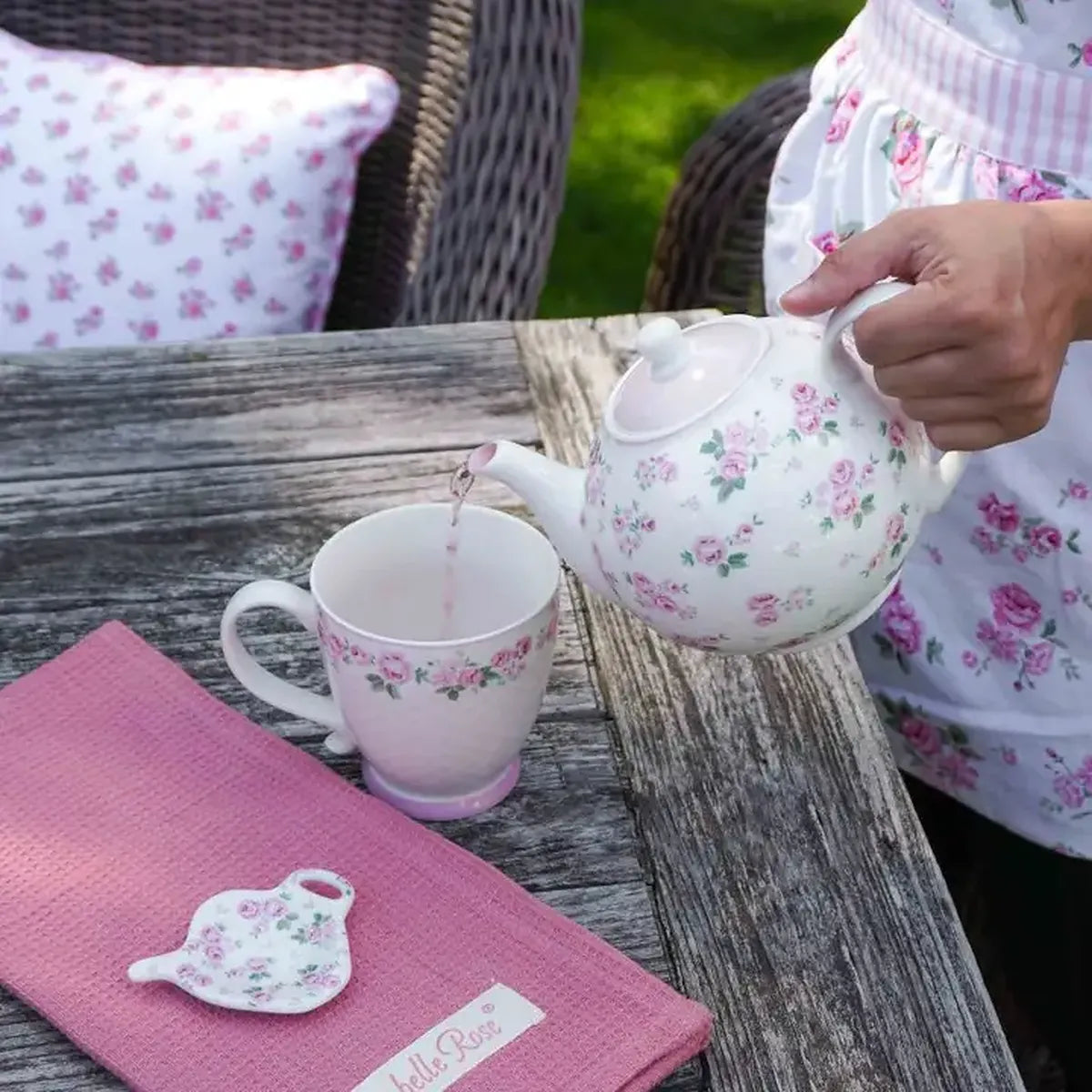 Mug en porcelaine "Lucie au Jardin" (430 ml)