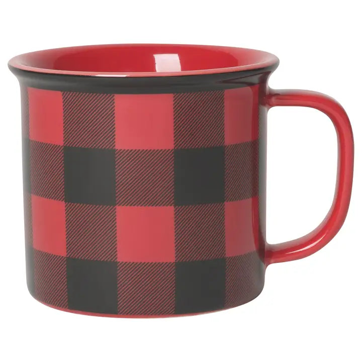 Mug 350 ml plaid tartan rouge "Buffalo"