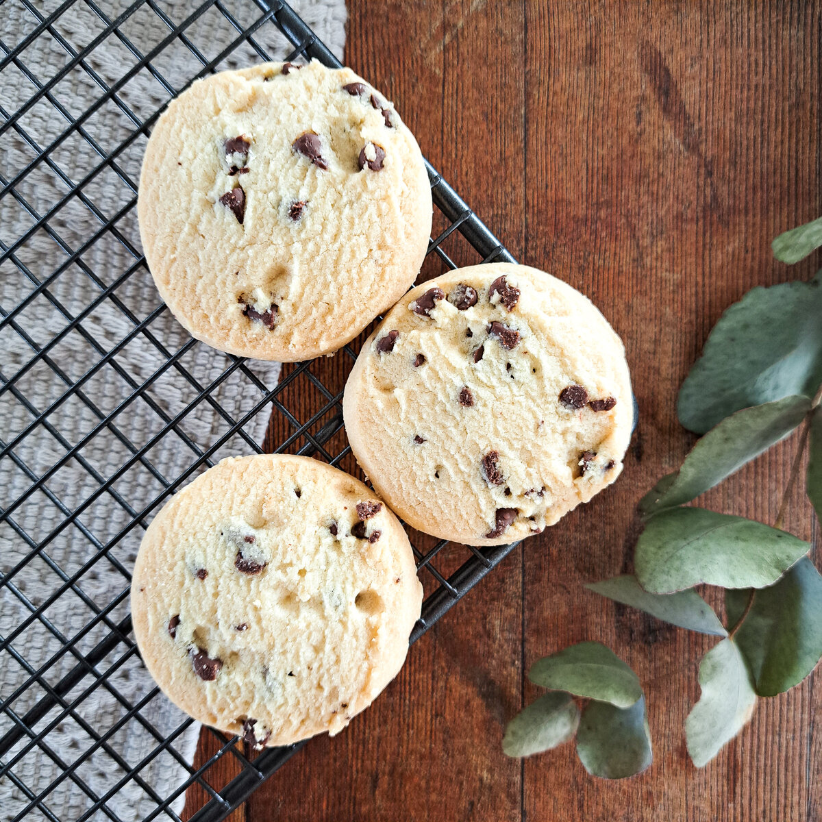 Shortbreads ronds aux pépites de chocolat fabriqués en Écosse (130g)