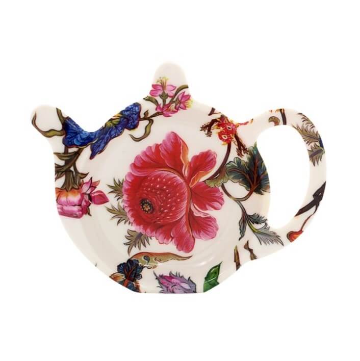 "Exotic Flowers" melamine tea filter holder