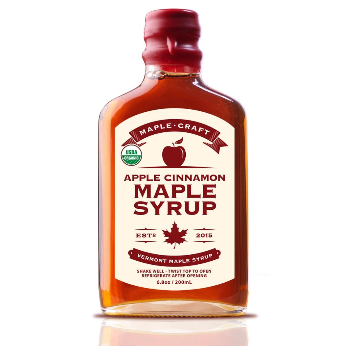Sirope de arce ecológico con manzanas y canela - 200 ml