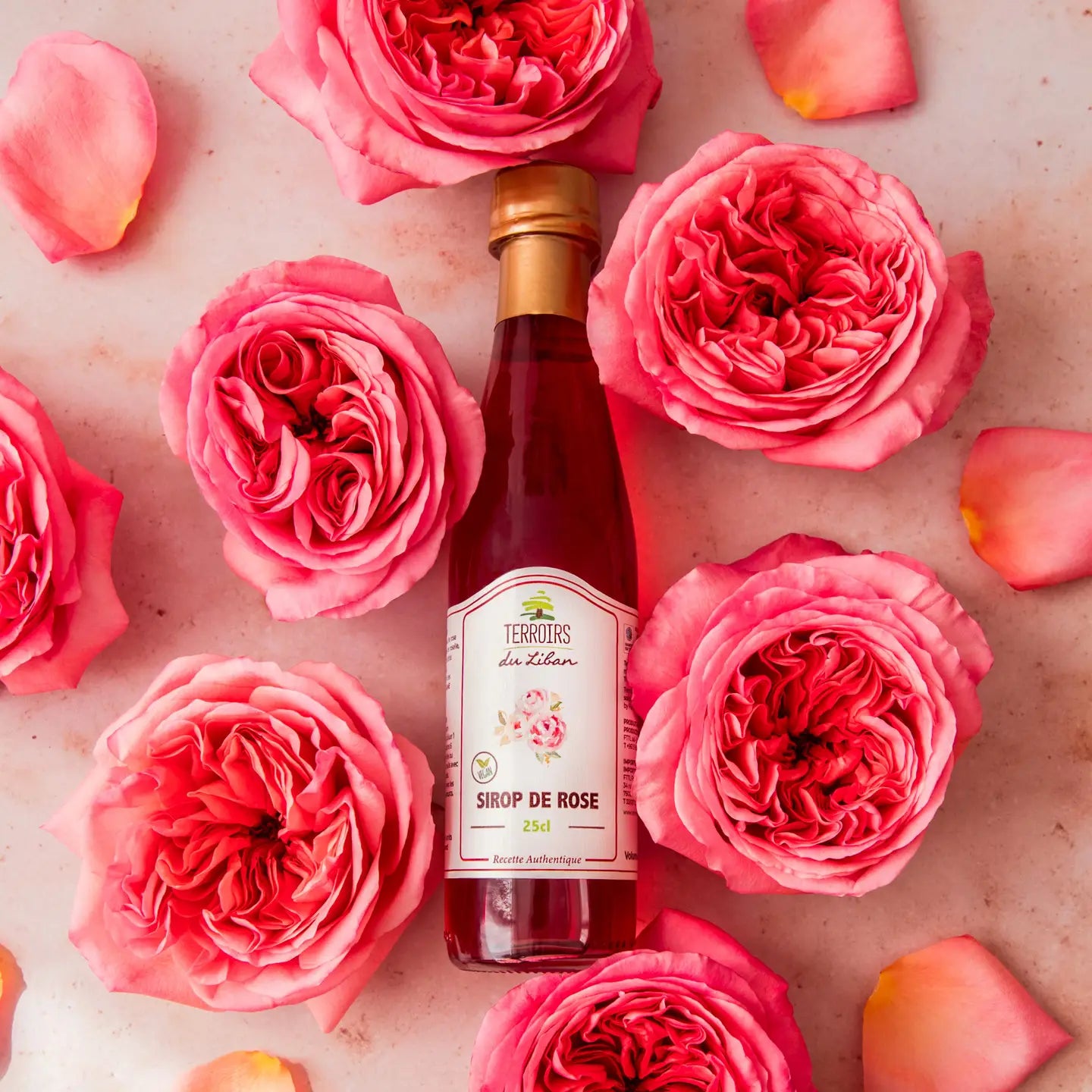 Sirop de rose (25cl) - Recette authentique
