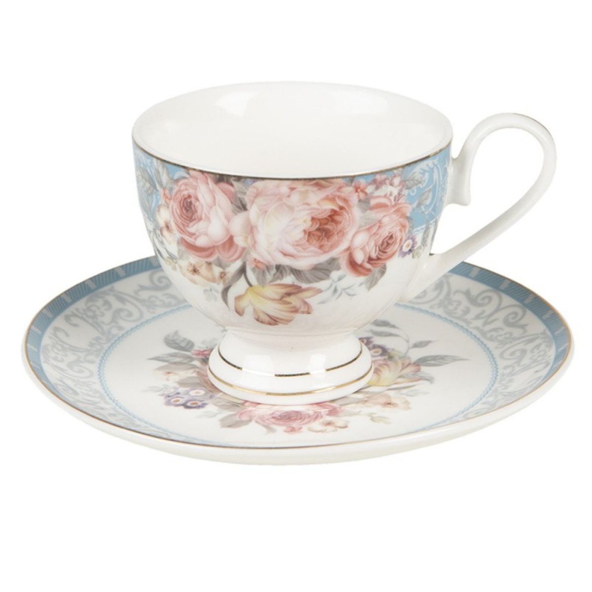Tasse anglaise et soucoupe "Bridgerton" (220 ml)