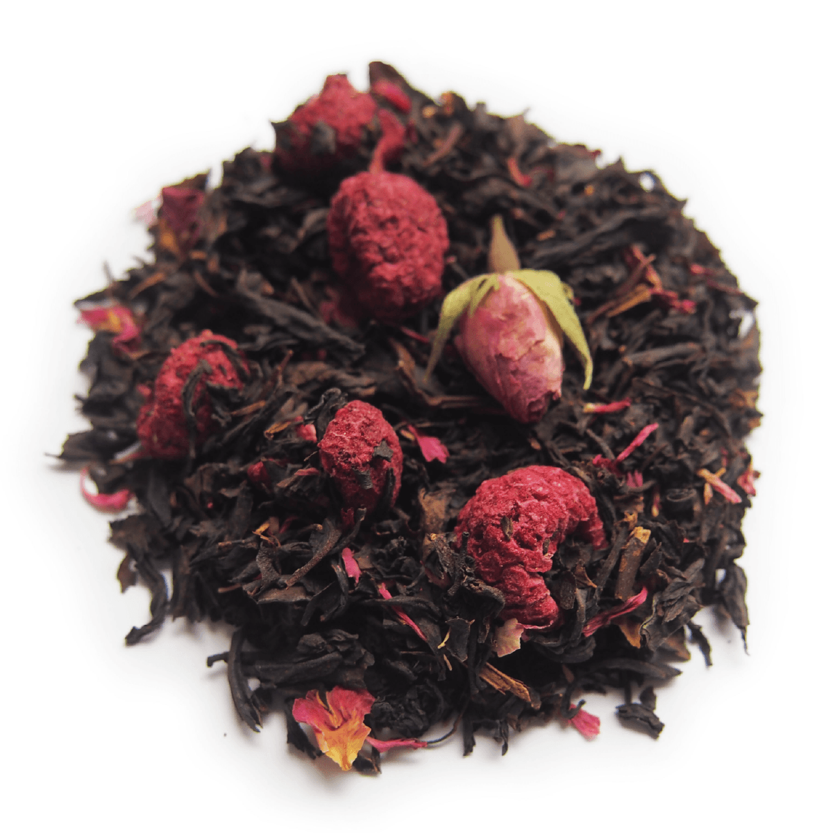 Baiser volé thé oolong bleu framboise rose
