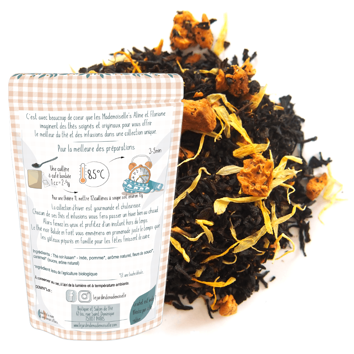 thé noir pistache pâte d&