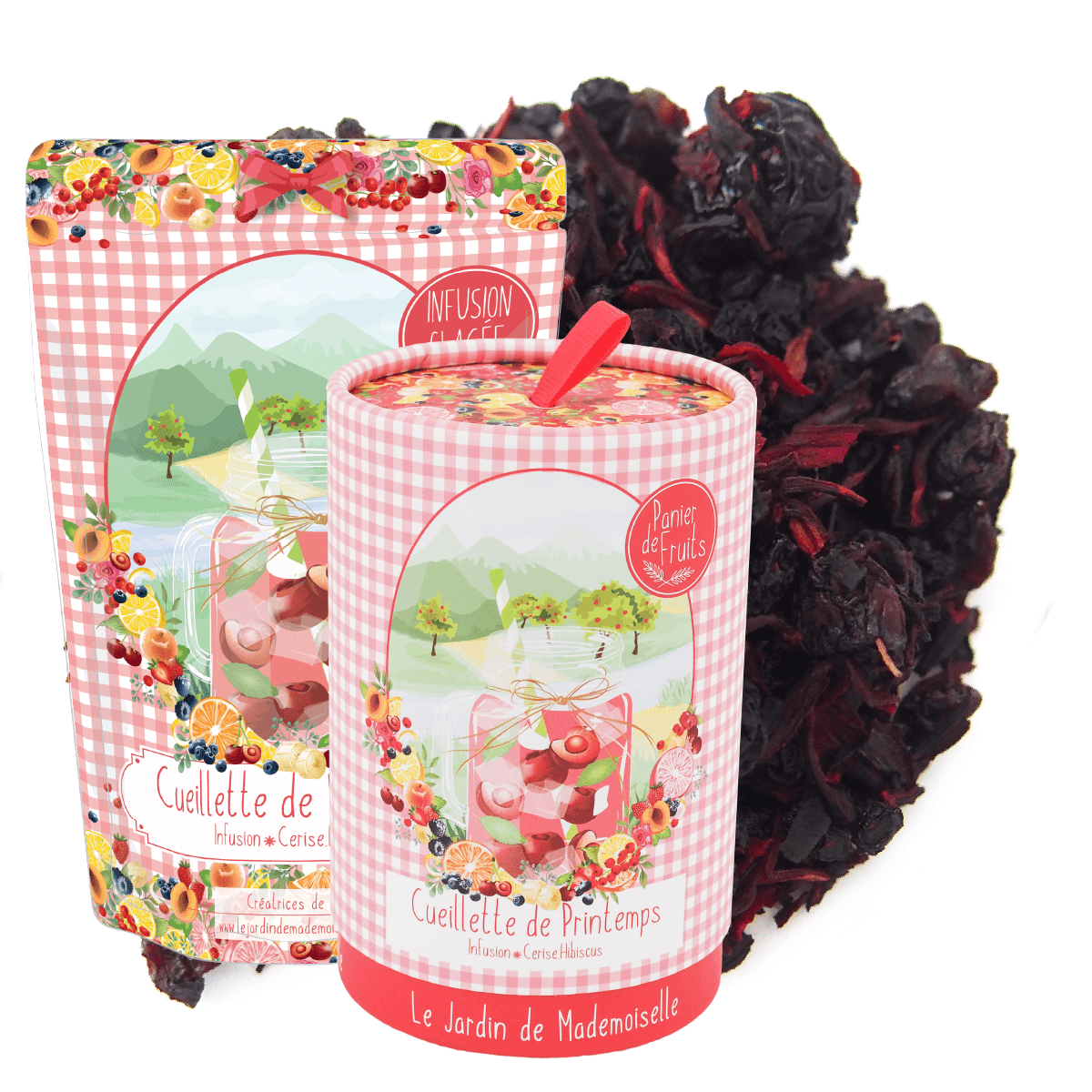 cueillette de printemps infusion cerise hibiscus