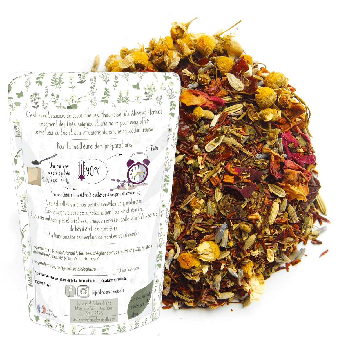 infusion la douce camomille lavande bien-être sommeil