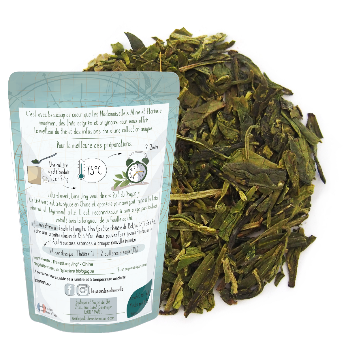Long jing puit du dragon thé vert chine