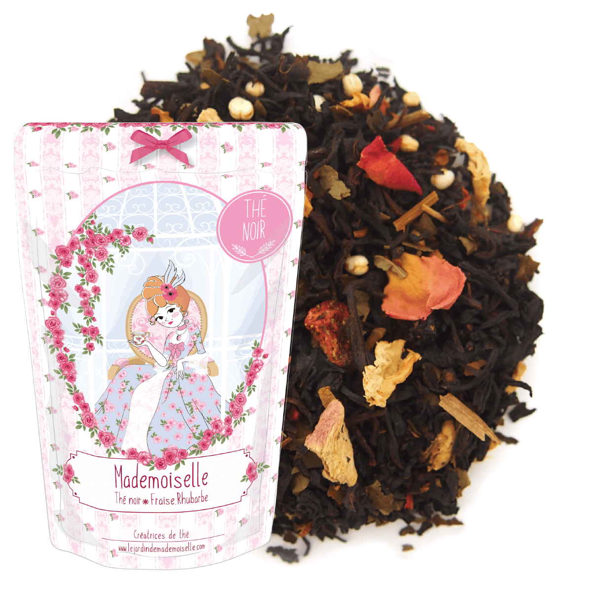 thé noir mademoiselle fraise rhubarbe gourmand tarte patisserie