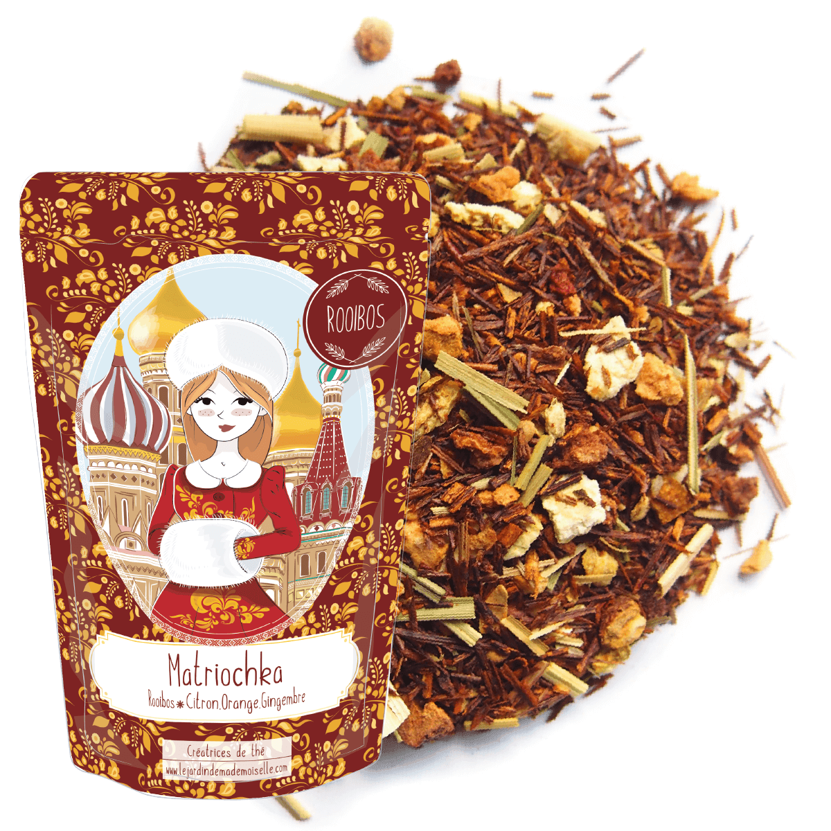 rooibos infusion thé matriochka citron gingembre gout russe