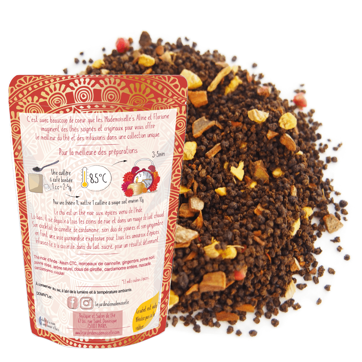 Mumbai chai latte thé noir épices indiennes inde
