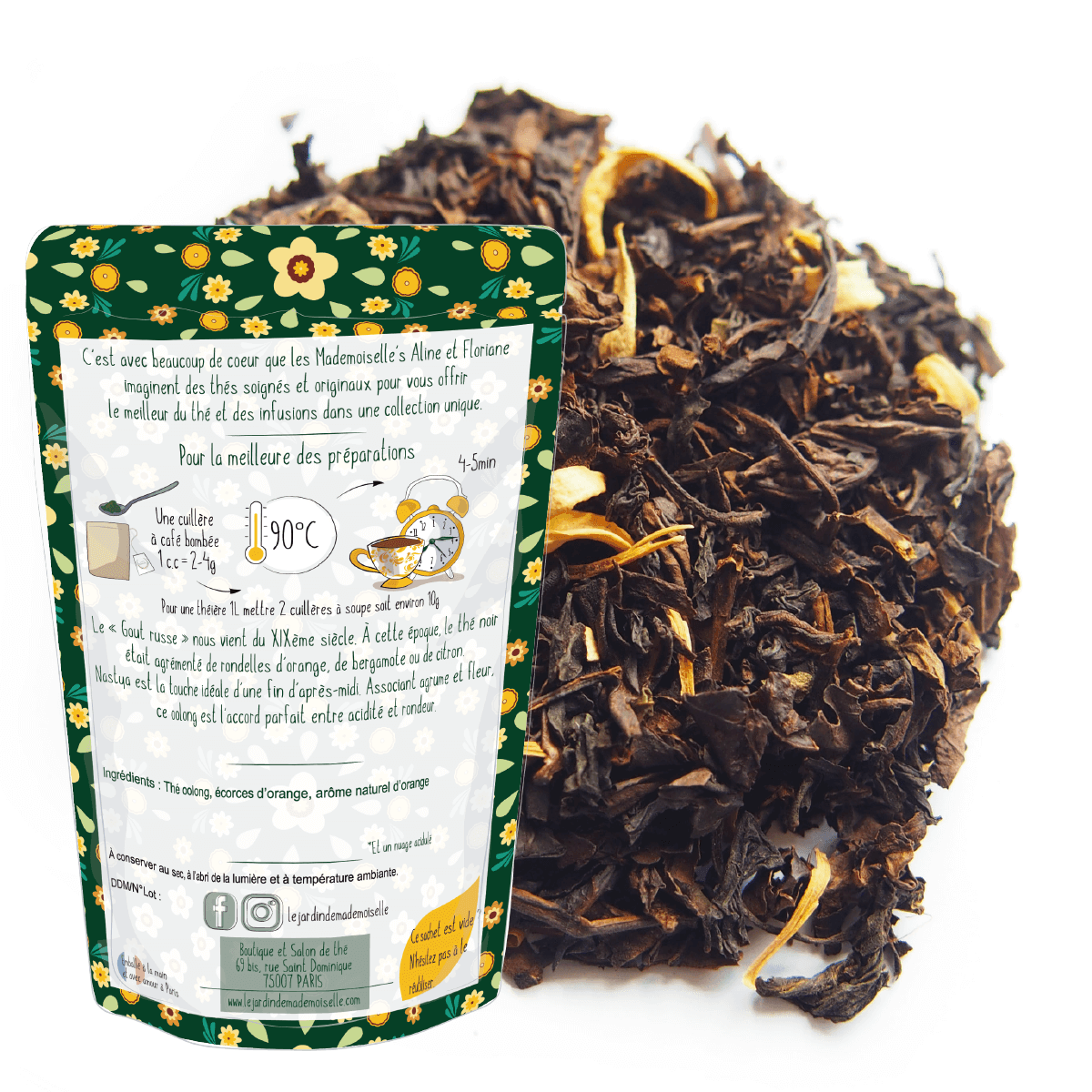 Oolong thé bleu nastya fleur d&