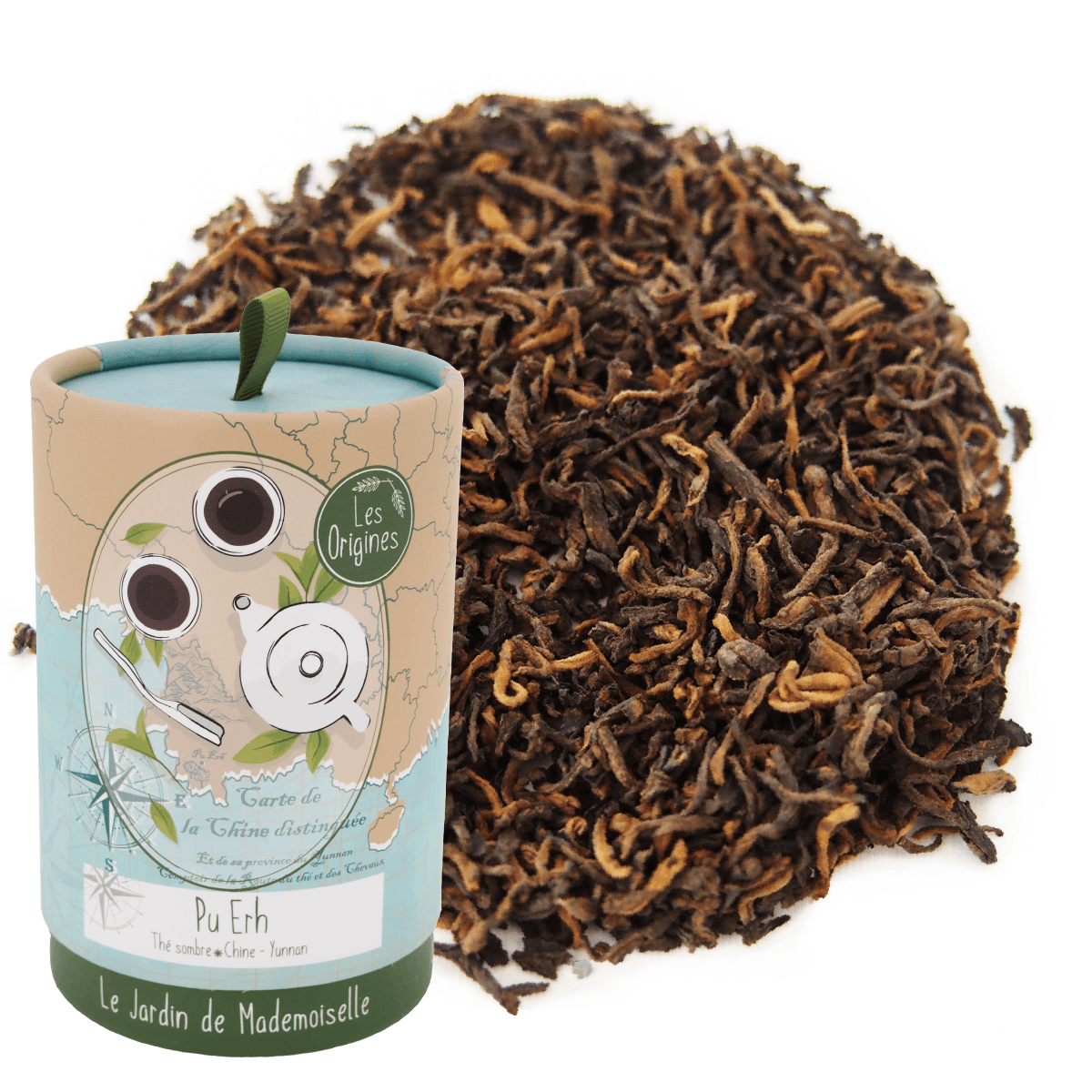 puerh thé sombre fermenté premium chine grand cru yunnan