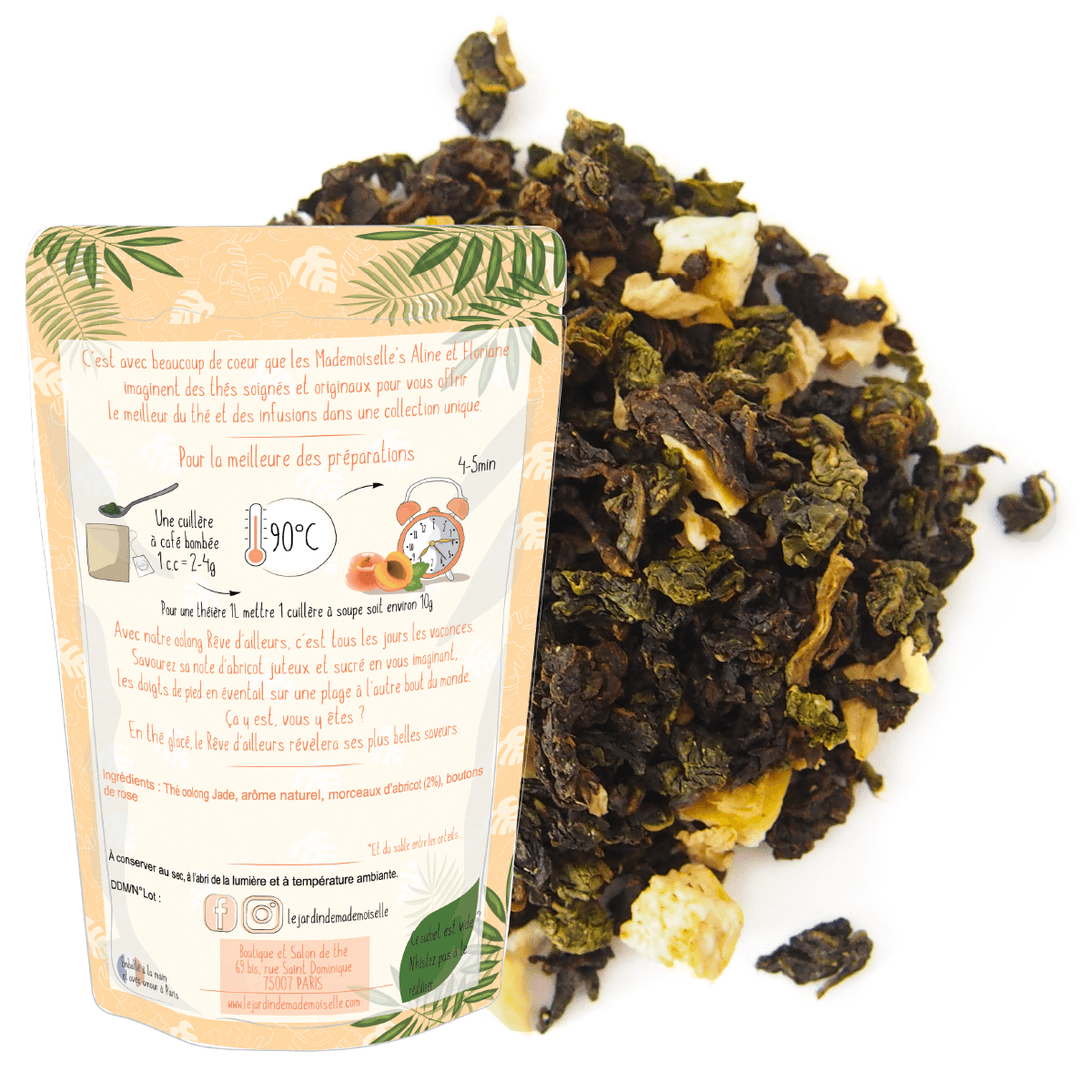 Oolong thé bleu semi oxydé Rêve d&