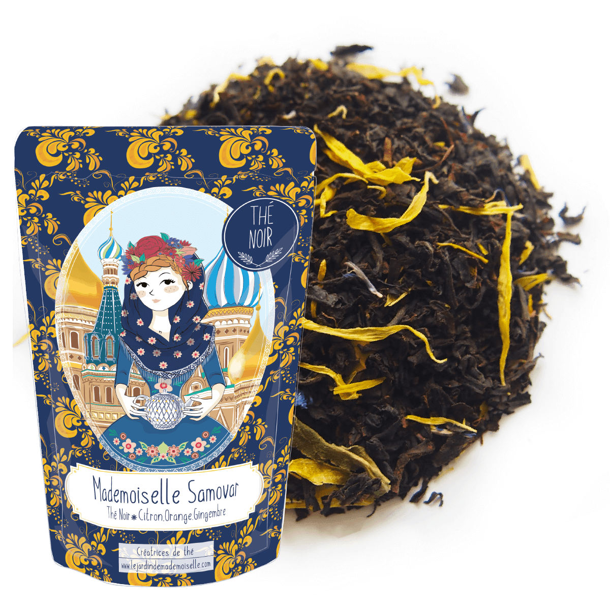 THé NOIR CITRON BERGAMOTE PAMPLEMOUSSE gout russe mademoiselle samovar