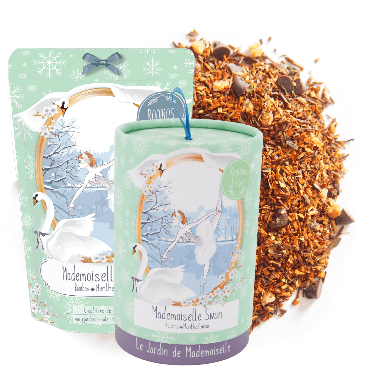 rooibos infusion the mademoiselle swan danseuse cacao menthe