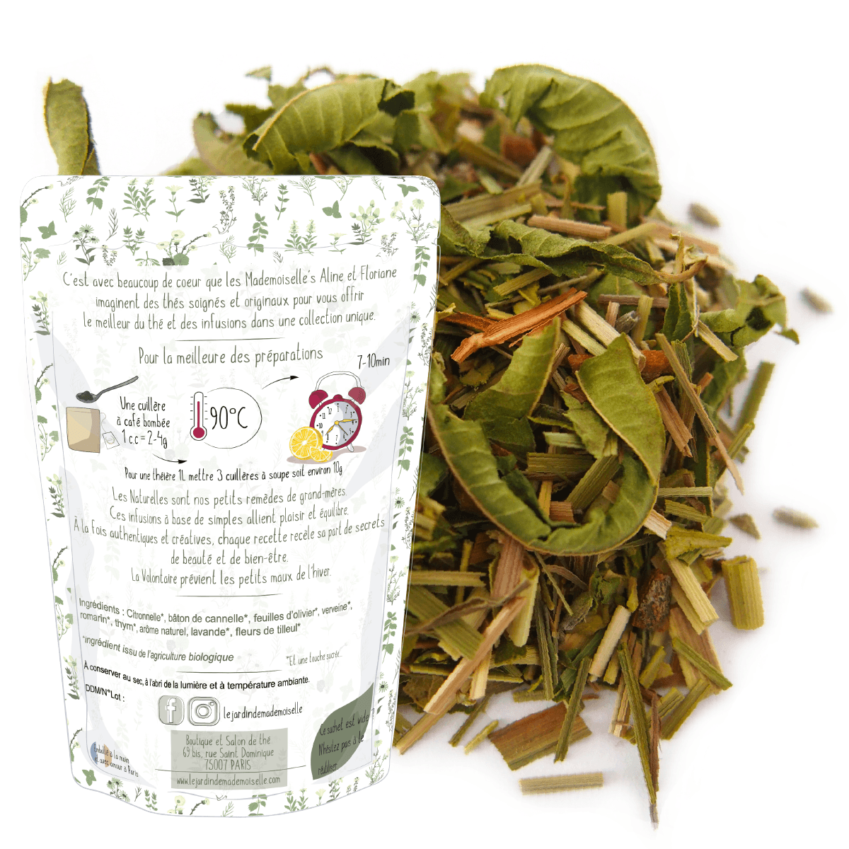 infusion la volontaire detox bien-être thym romarin citron