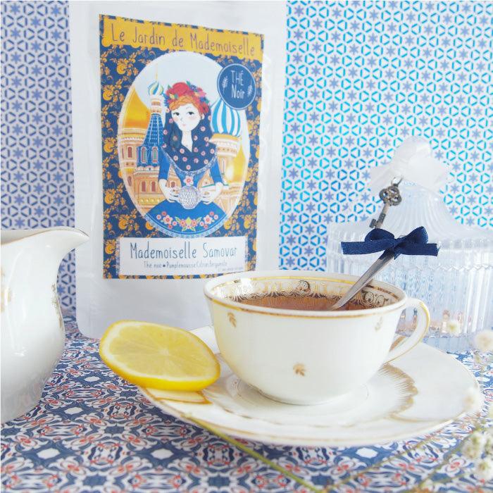THé NOIR CITRON BERGAMOTE PAMPLEMOUSSE gout russe mademoiselle samovar