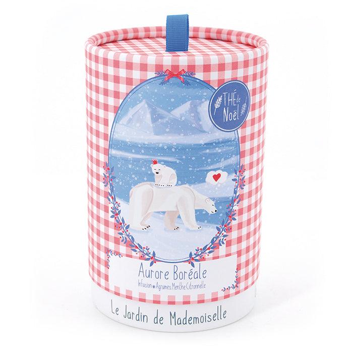 infusion aurore boréale menthe citronnelle coriandre orange thé de noel boite ecoresponsable