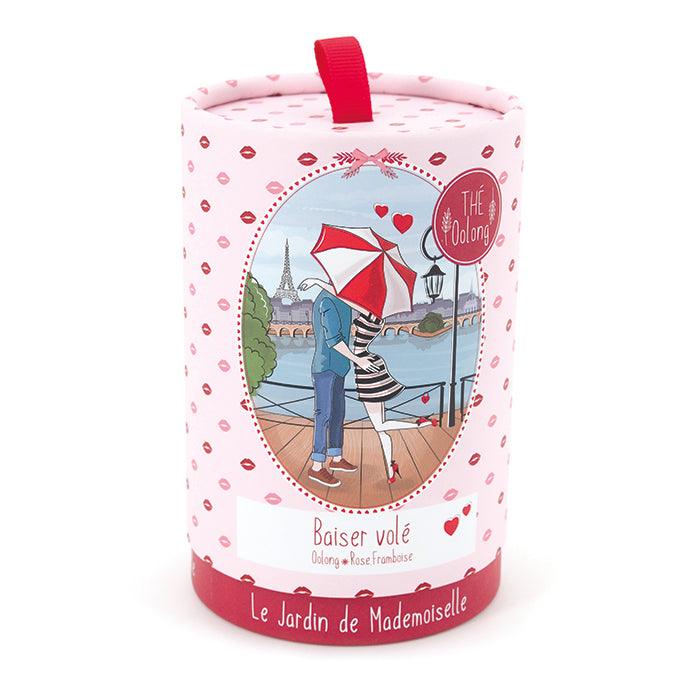 baiser volé thé oolong rose framboise boite ecoresponsable