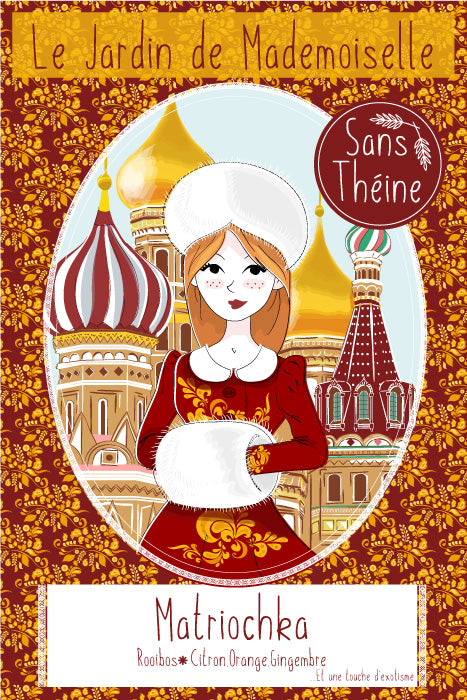 rooibos infusion thé matriochka citron gingembre gout russe
