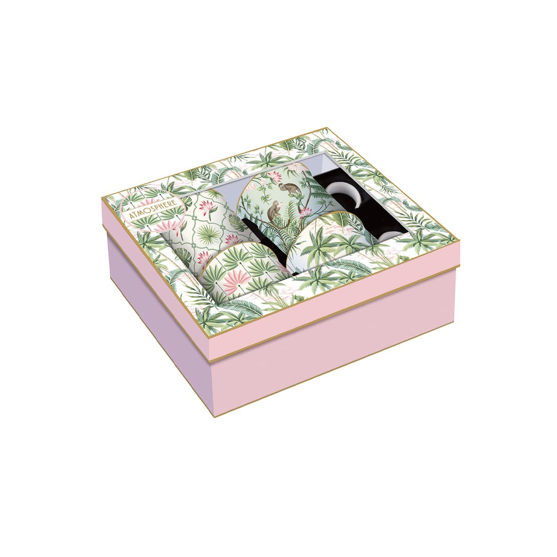 Coffret 4 mugs 300 ml &quot;Tropical&quot;