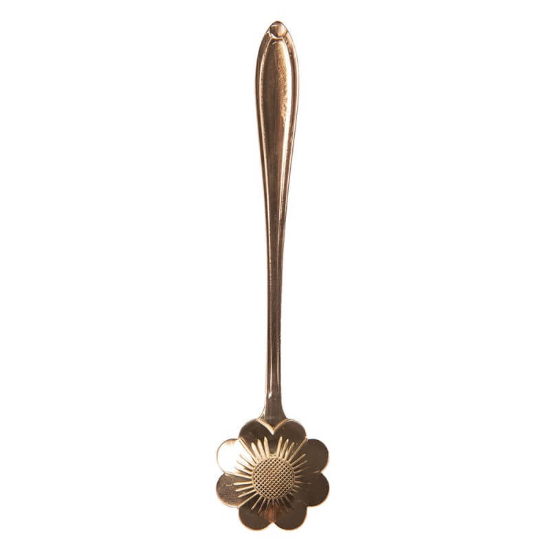 &quot;Tea Flower&quot; metal spoon