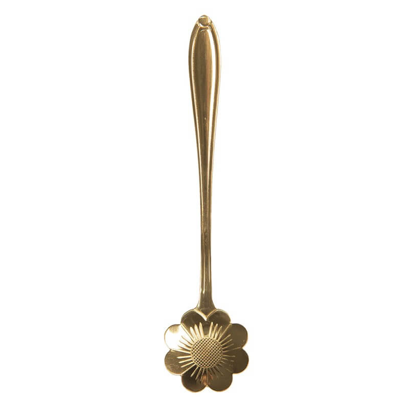 &quot;Tea Flower&quot; metal spoon