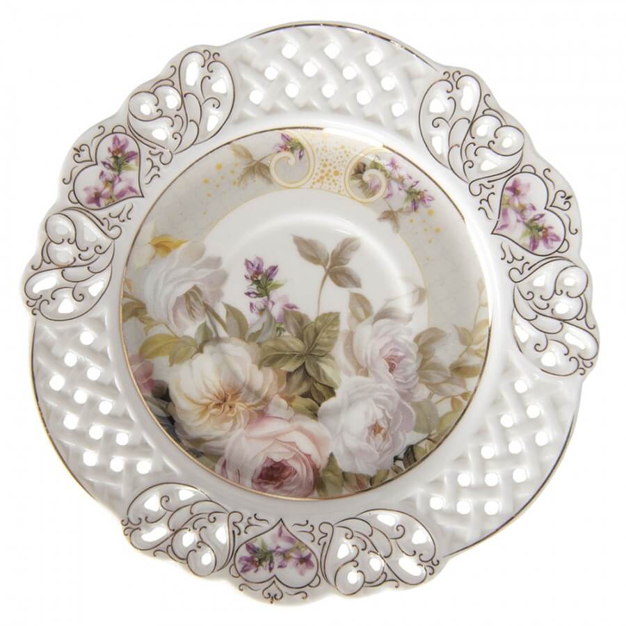 Porcelain cup and saucer (200 ml) - Sweet Camellia