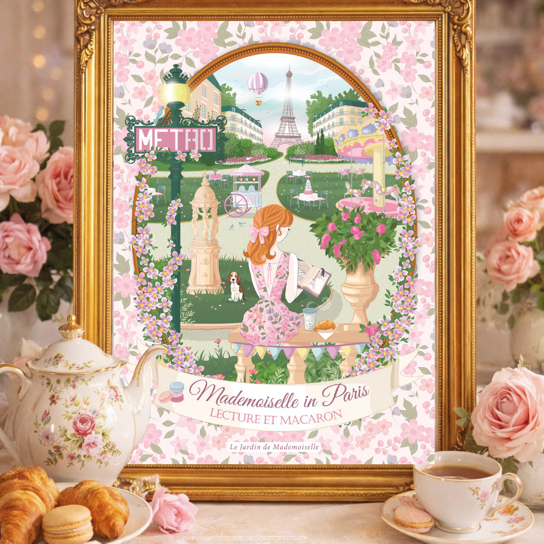 Affiche A4 Mademoiselle in Paris - by Mademoiselle