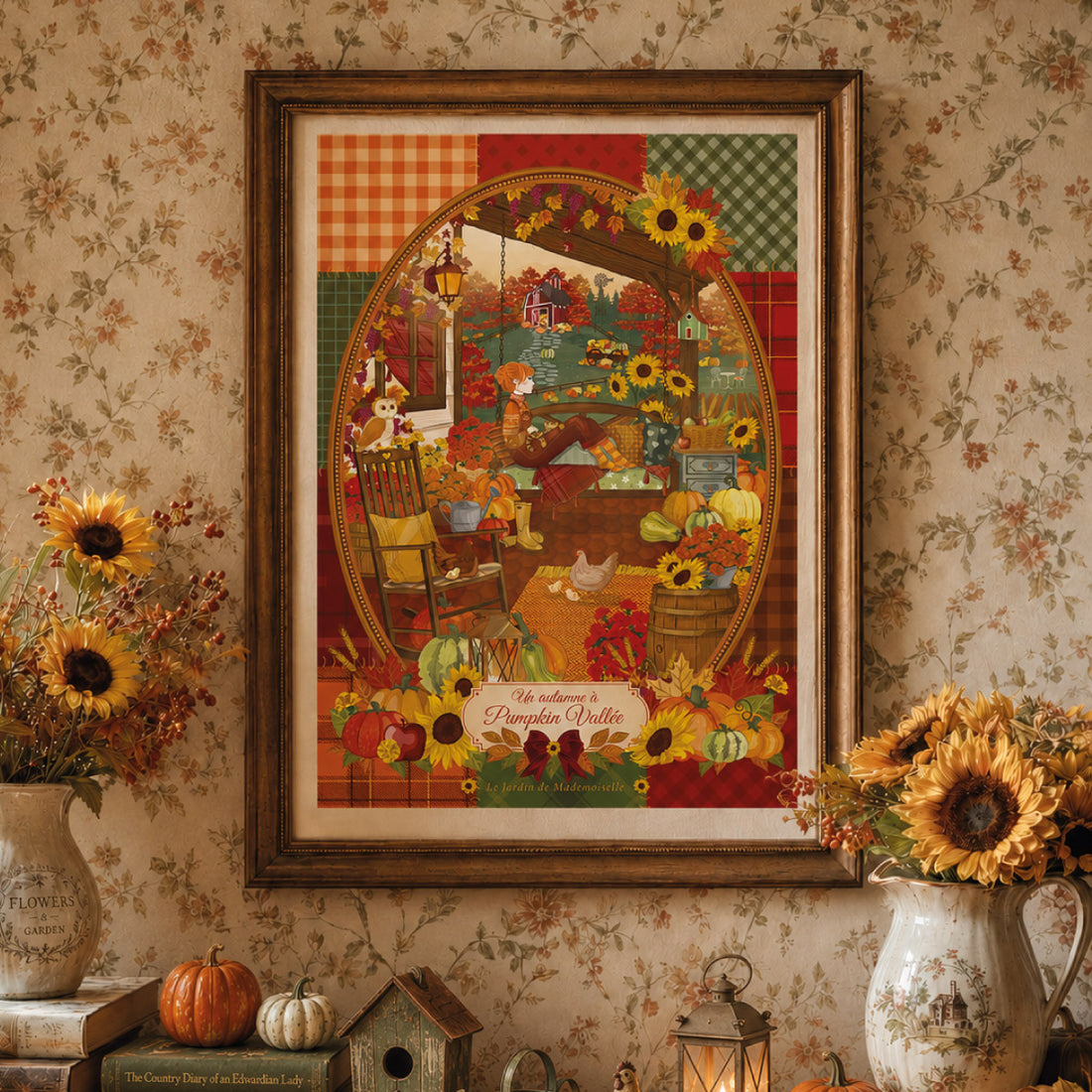 Affiche A4 Un Automne à Pumpkin Vallée - by Mademoiselle