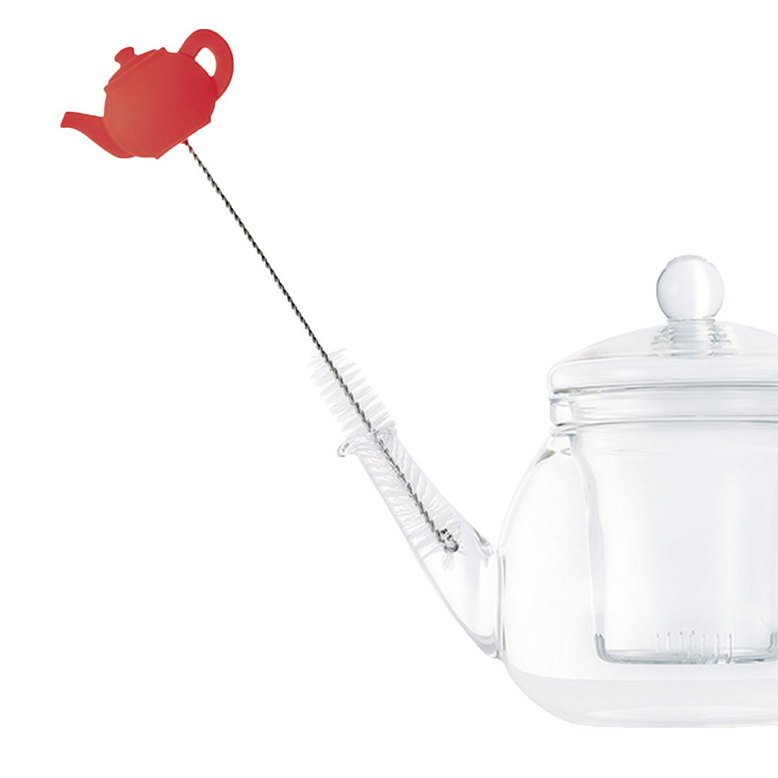 Teapot cleaning brush