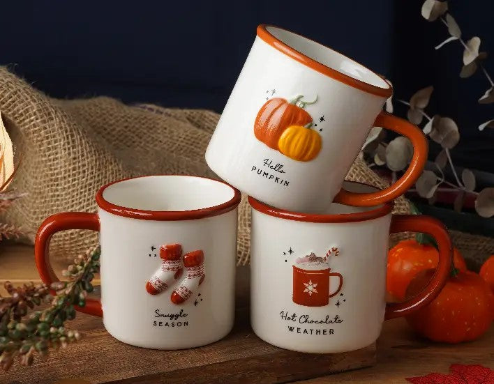 Mug 228 ml en grès &quot;Snuggle season&quot;