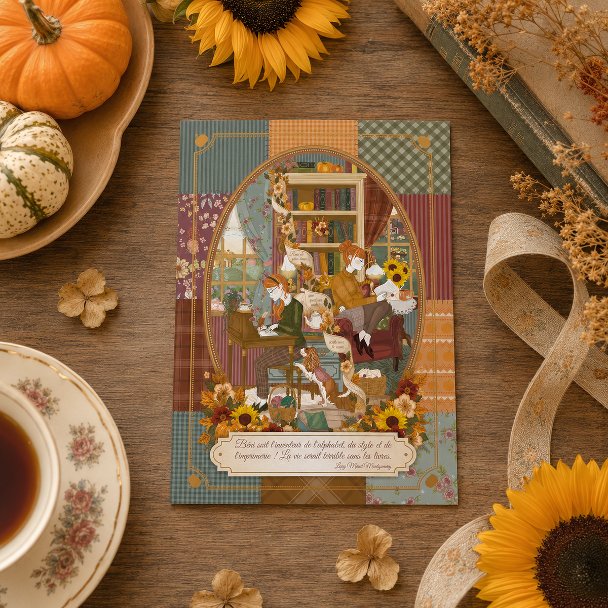 Mini Affiche A6 Ma Douce Amie + enveloppe - by Mademoiselle