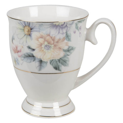 Mug en porcelaine 300 ml Fleurs d&
