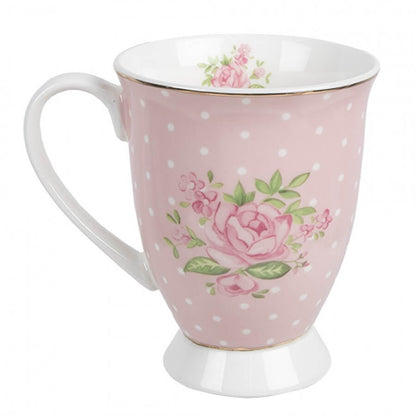 Mug en porcelaine 300 ml &quot;Pois rose&quot;